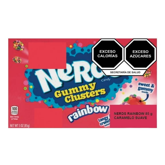 Caramelo suave Nerds rainbow 85 g