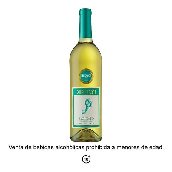 Vino Blanco Barefoot Moscato 750 ml