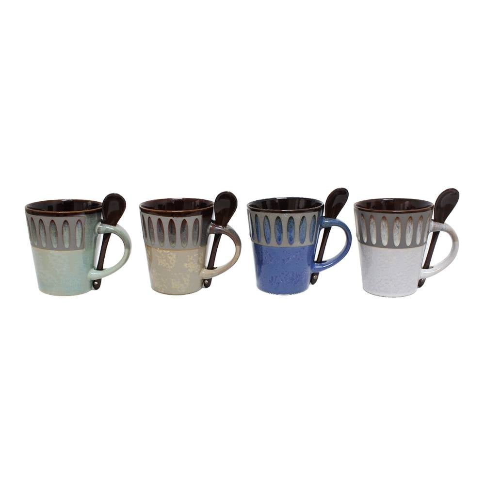 Juego De Tazas De Café Vivalto Transparente Metal Cristal (240 Ml) (3  Piezas) (8,5 X 10,5 X 33 Cm) con Ofertas en Carrefour