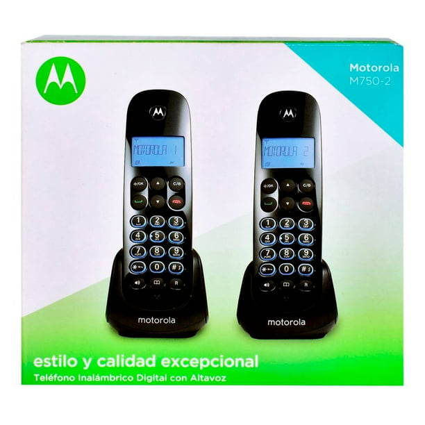 Teléfono Inalámbrico MOTOROLA E250-2 CA Negro