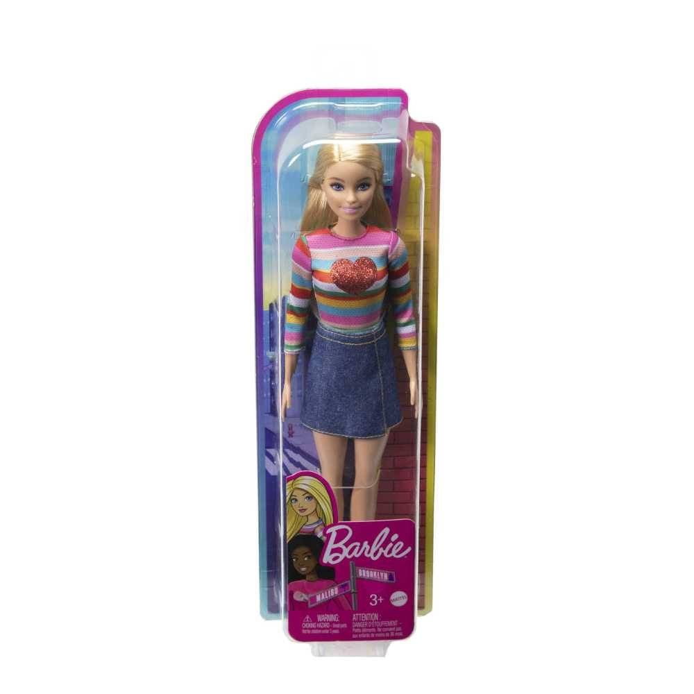 Boneca Barbie Fashionistas 189 Cabelo Rosa Vestido Floral Perna Protética -  Mattel