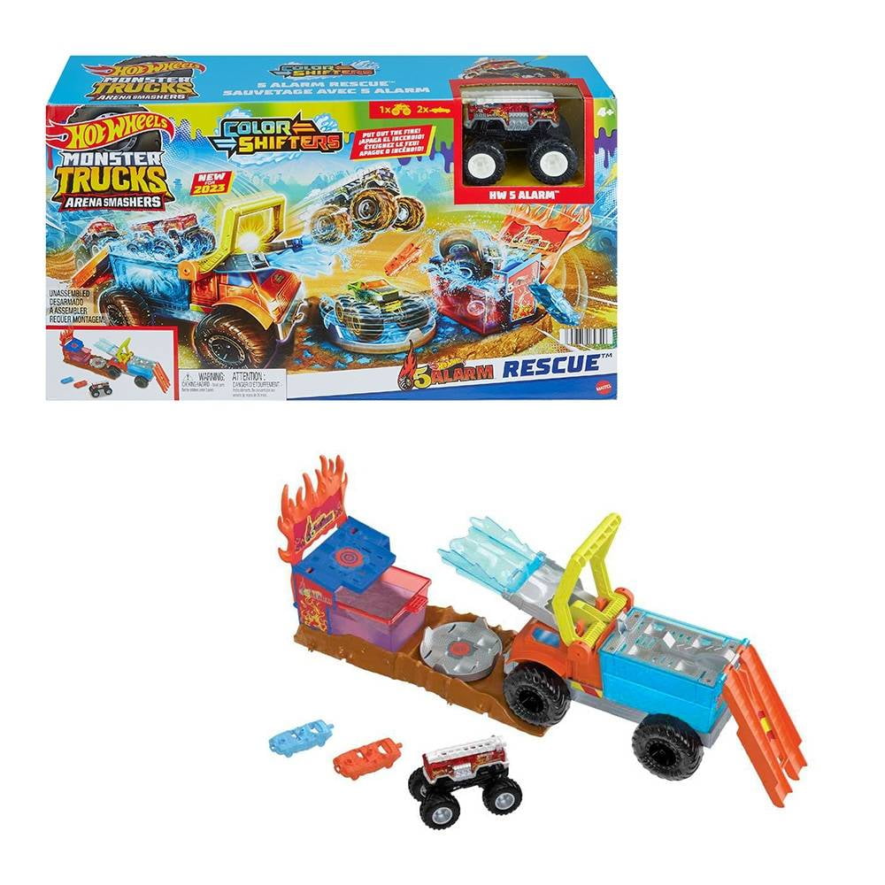 Pista Hot Wheels Monster Trucks Color Shifters Mattel - Loja Zuza