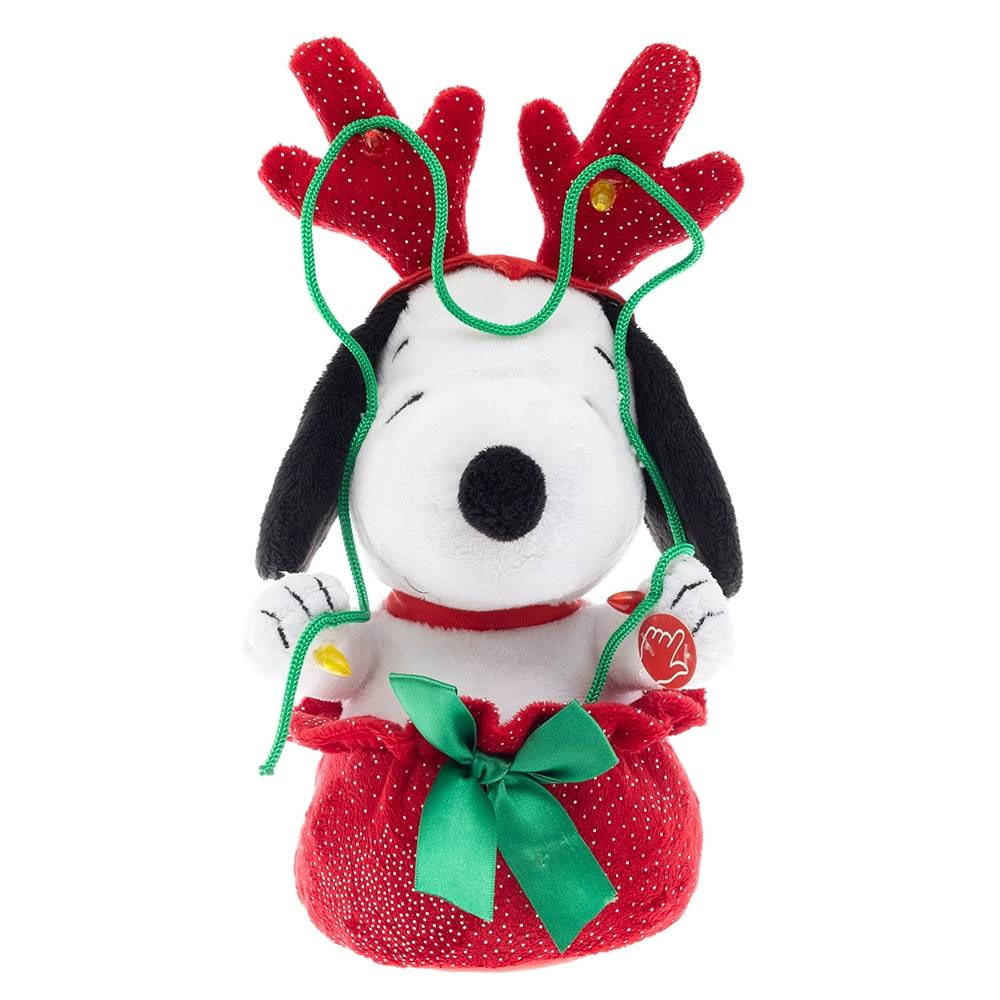 Peluche Snoopy Santa Original para mascotas - Peanuts 15 cm GENERICO
