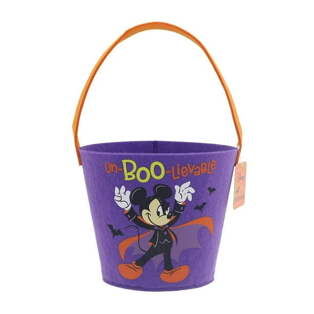 Cesta de golosinas de Halloween Disney De fieltro de Mickey Mouse