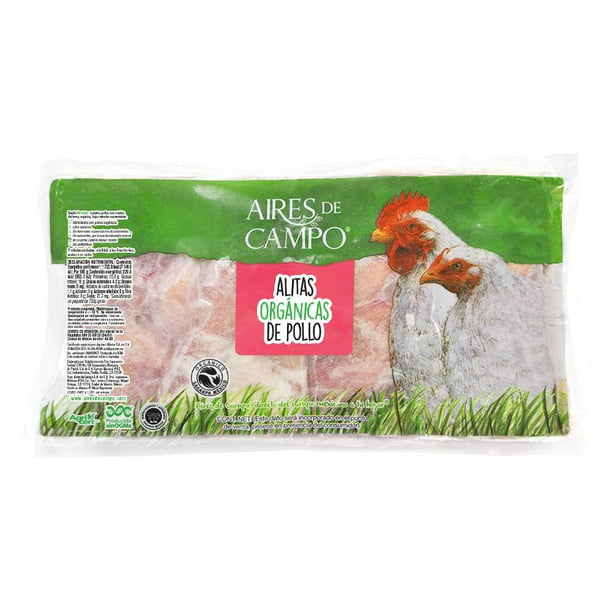 Alitas de pollo orgánicas Aires de Campo por kilo | Walmart