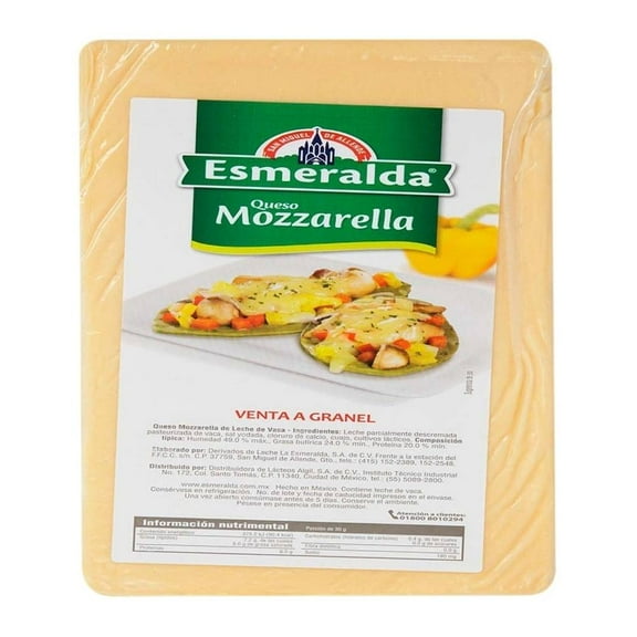 Queso mozzarella Esmeralda por kilo