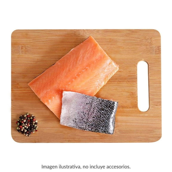 Filete de salmón chileno con piel congelado por kg