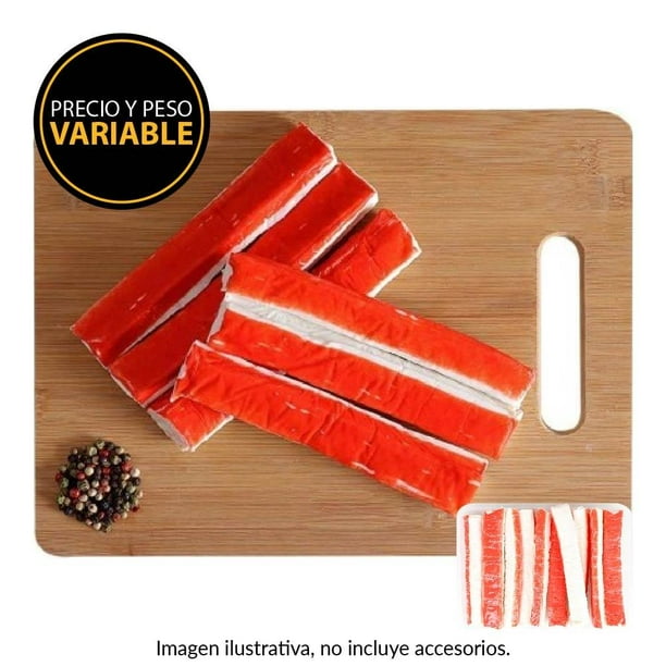 Barrita de surimi por kg  peso aprox por charola 300 g