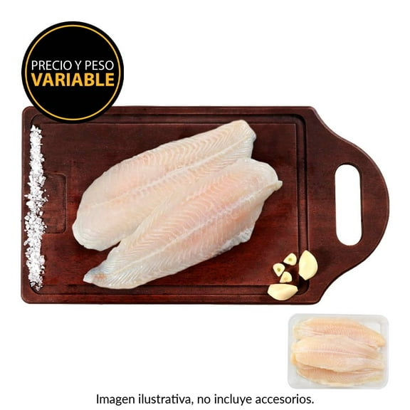 Filete basa oriental blanco por kg  peso aprox por charola 300 g