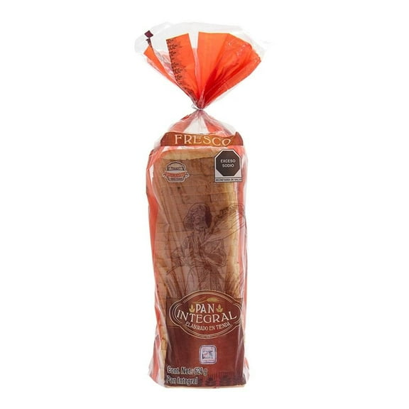 Pan de Caja Aurrera integral 624 g