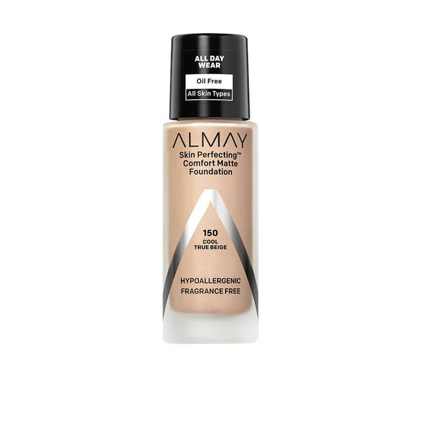  Maquillaje líquido Almay Skin Perfecting comfort matte foundation tono cool true beige ml