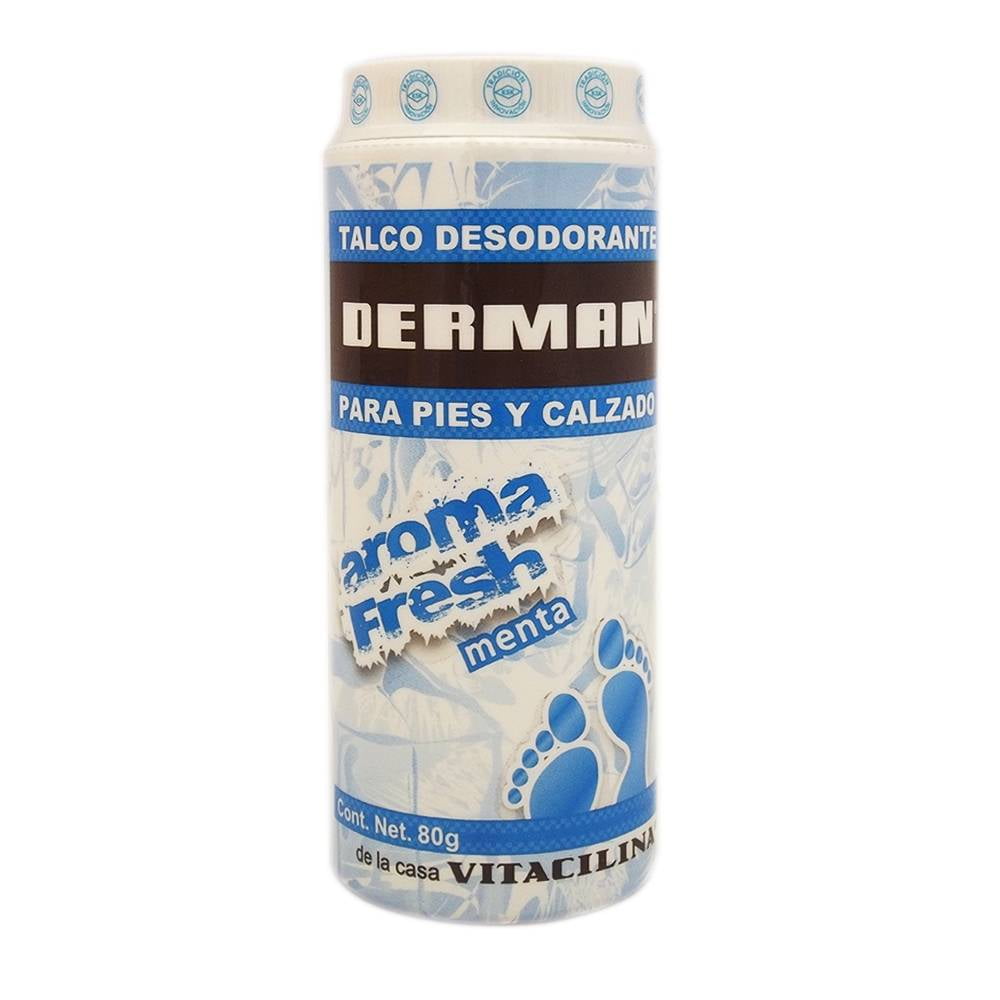Talco Desodorante Derman Para Pies Y Calzado Fresh Aroma Menta 80 G Walmart