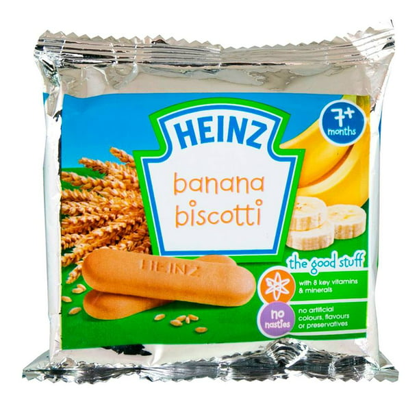 Galletas Heinz biscotti sabor plátano 60 g