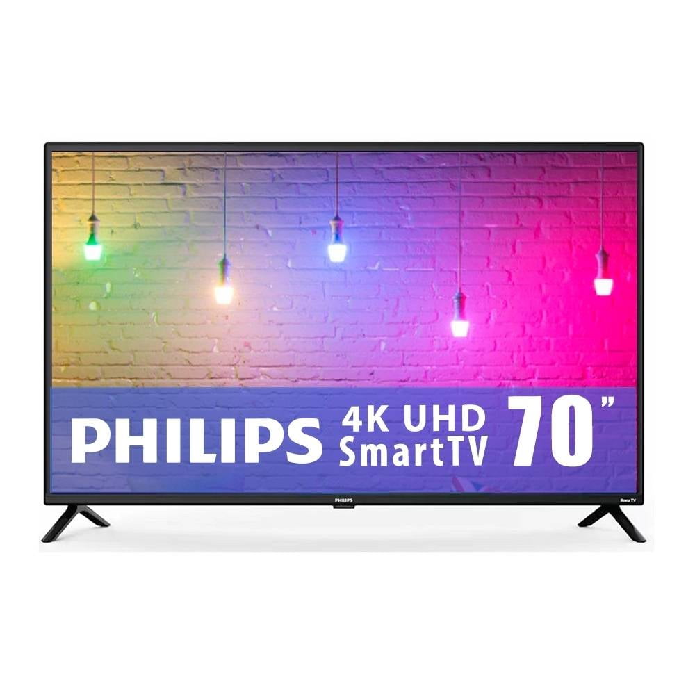 Smart Tv 70 Pulgadas 4K Ultra HD PHILIPS 70PUD7906 77 - PHILIPS TV LED 60P  SMART - Megatone