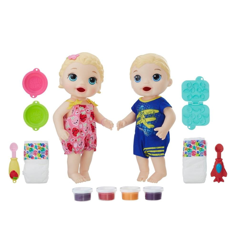objetivo Inmersión Soportar Muñeca Baby Alive Hasbro Gemelos Luke y Lily | Walmart