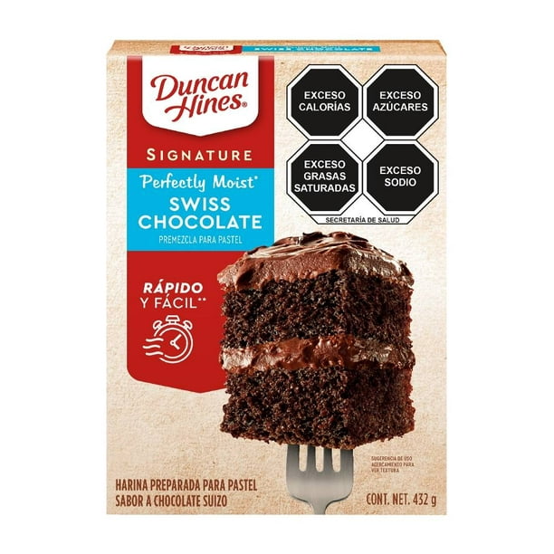 Harina para pastel Duncan Hines Perfectly Moist sabor chocolate suizo 432 g  | Walmart