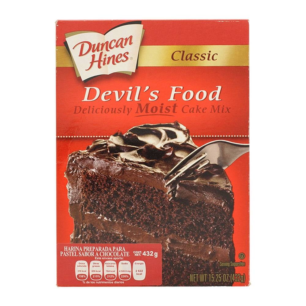 Harina preparada para pastel Duncan Hines devil's food sabor chocolate 432  g | Walmart