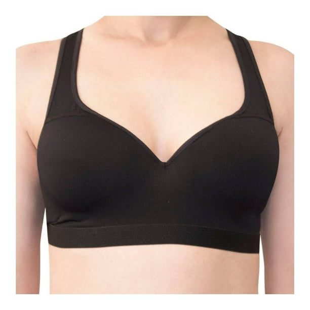 Bra Deportivo Encaje Tirantes Marel Color Negro Talla 34B