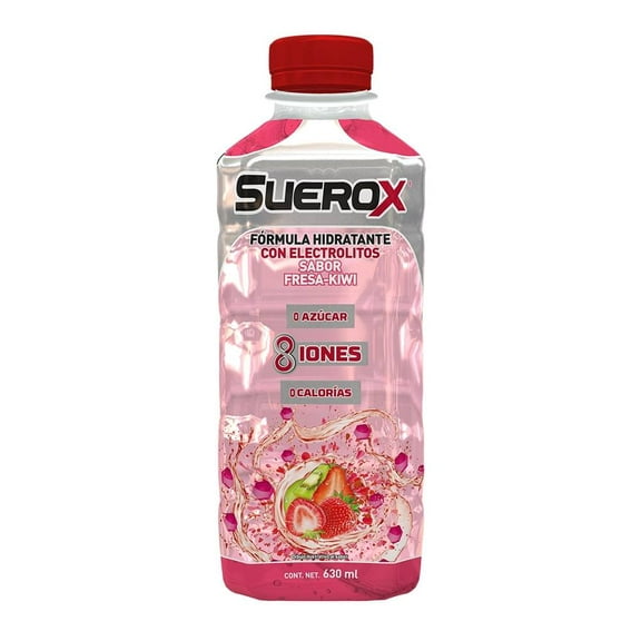Bebida hidratante Suerox fresa-kiwi 0 azúcar 630 ml