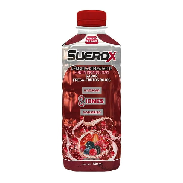 Bebida hidratante Suerox fresa-frutos rojos 0 azúcar 630 ml