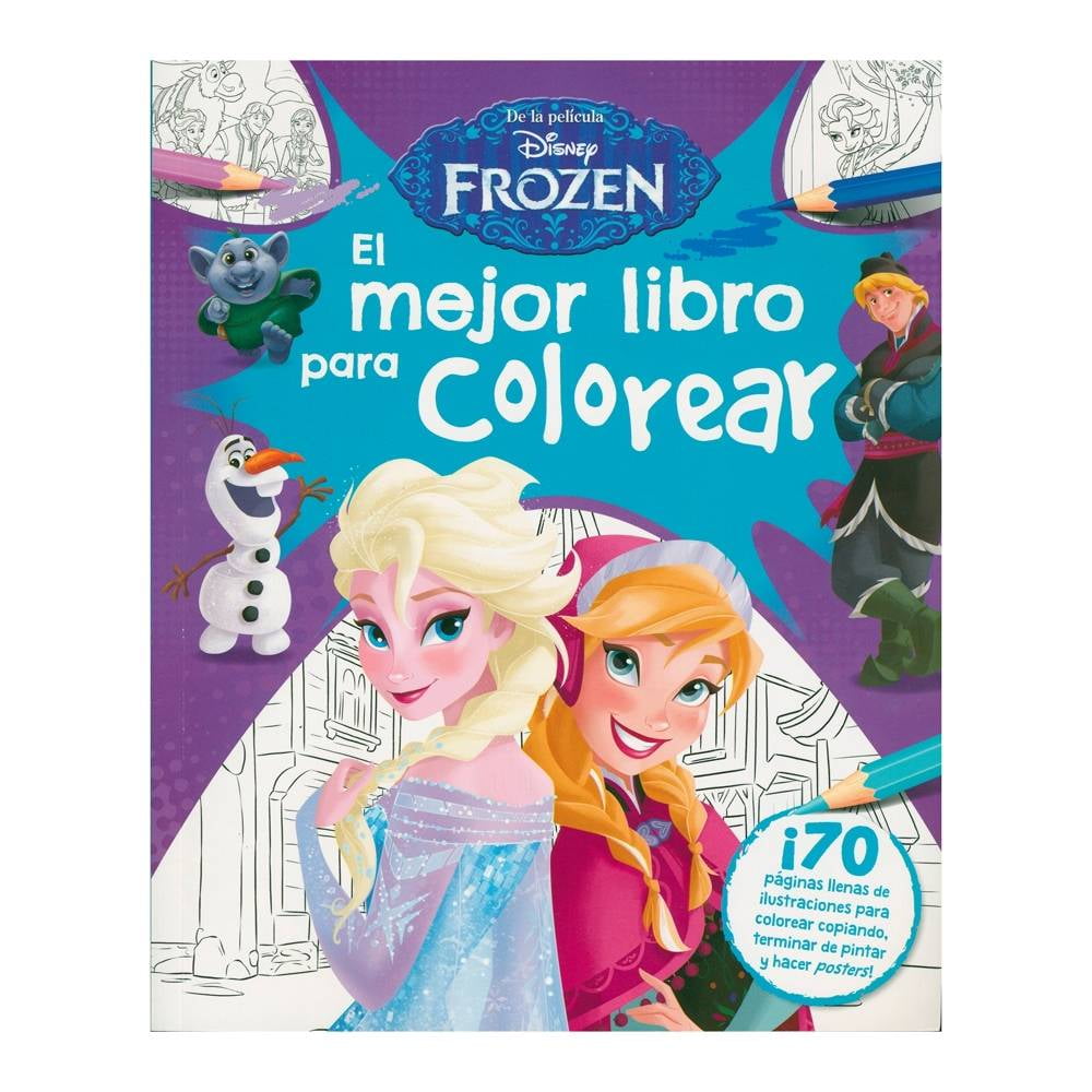 Disney Frozen. El mejor libro para colorear. SILVER DOLPHIN. Libro