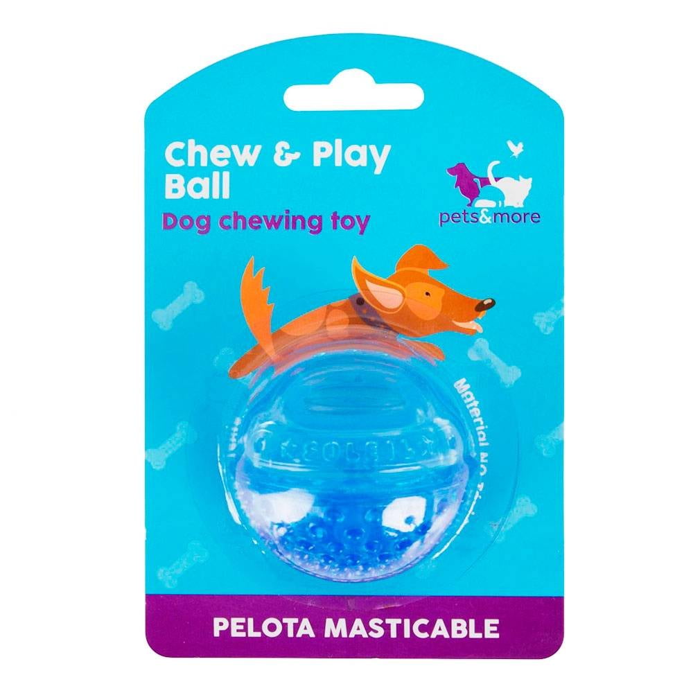 Juguete para Perro Pets&More Pelota con Cuerda y Nudo Varios Colores 1 Pza