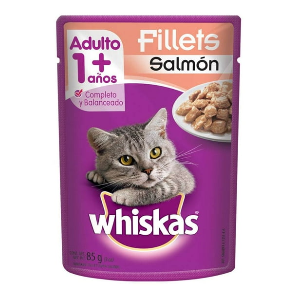 Alimento para Gato Whiskas Adulto Fillets Salmón 85 g