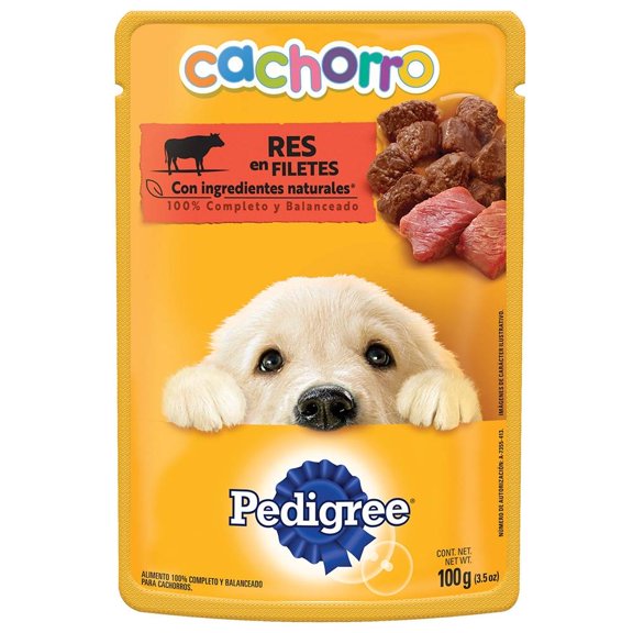 Alimento para Perro Pedigree Cachorro Res en Filetes 100 g