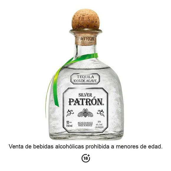 tequila patrón silver 750 ml