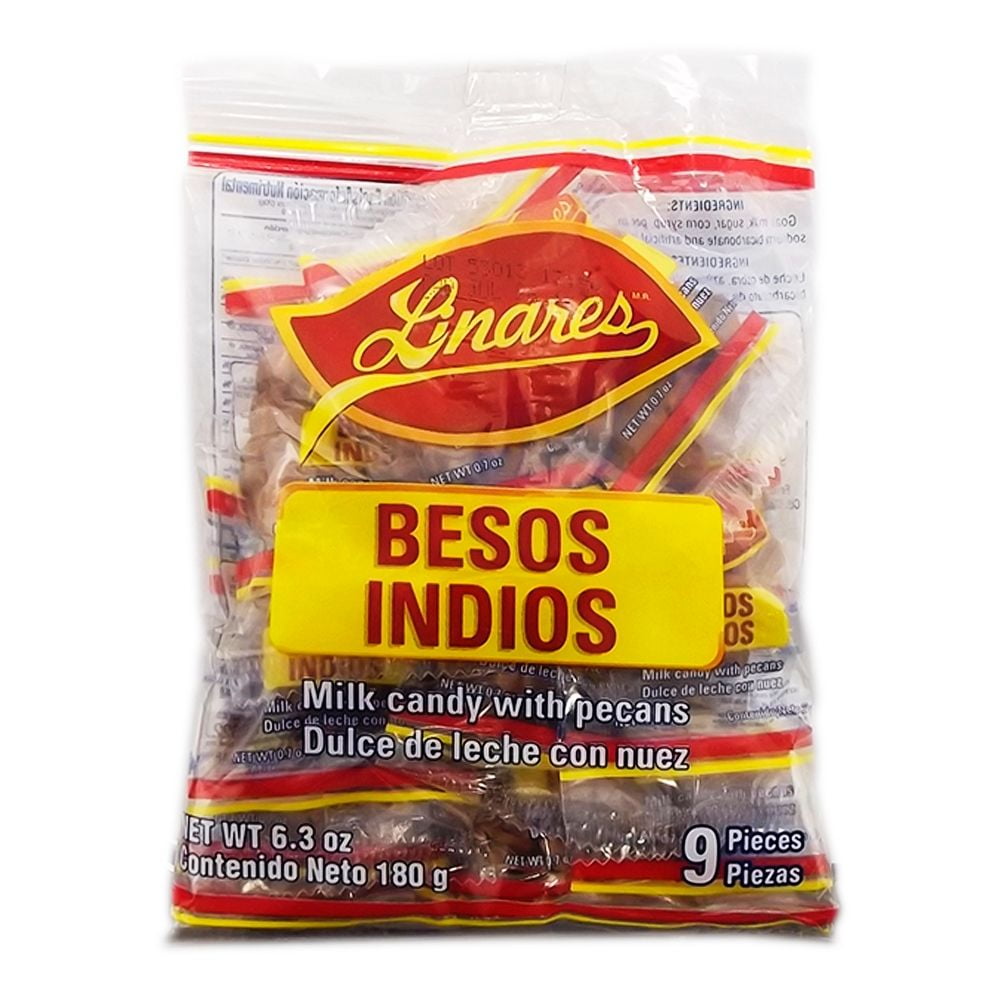 Dulce De Leche Linares Besos Indios Con Nuez 9 Pzas Walmart