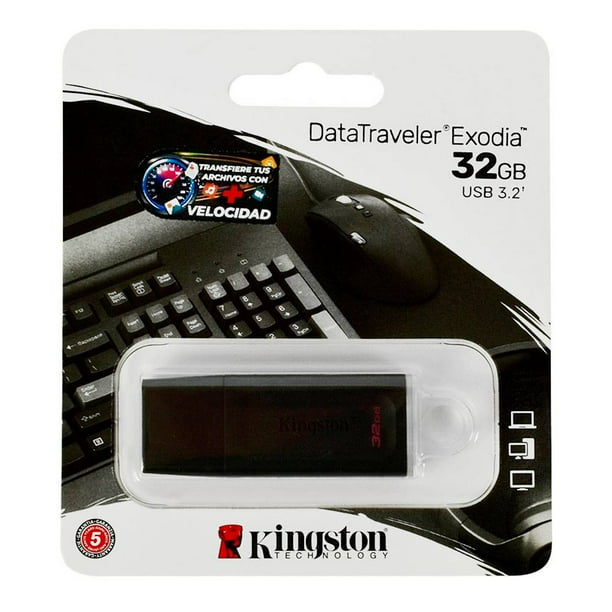 Memoria USB Kingston Data Traveler Exodia 32 GB Negro