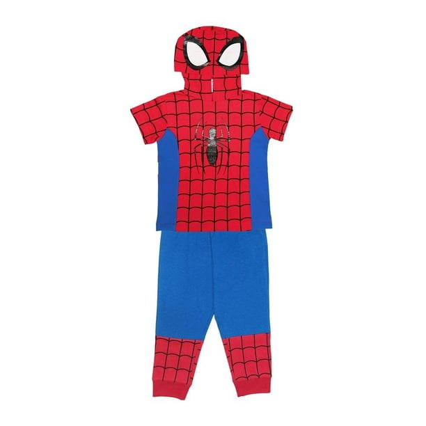 Pijama Spiderman Bebé 1 con Capucha Multicolor 2 Piezas