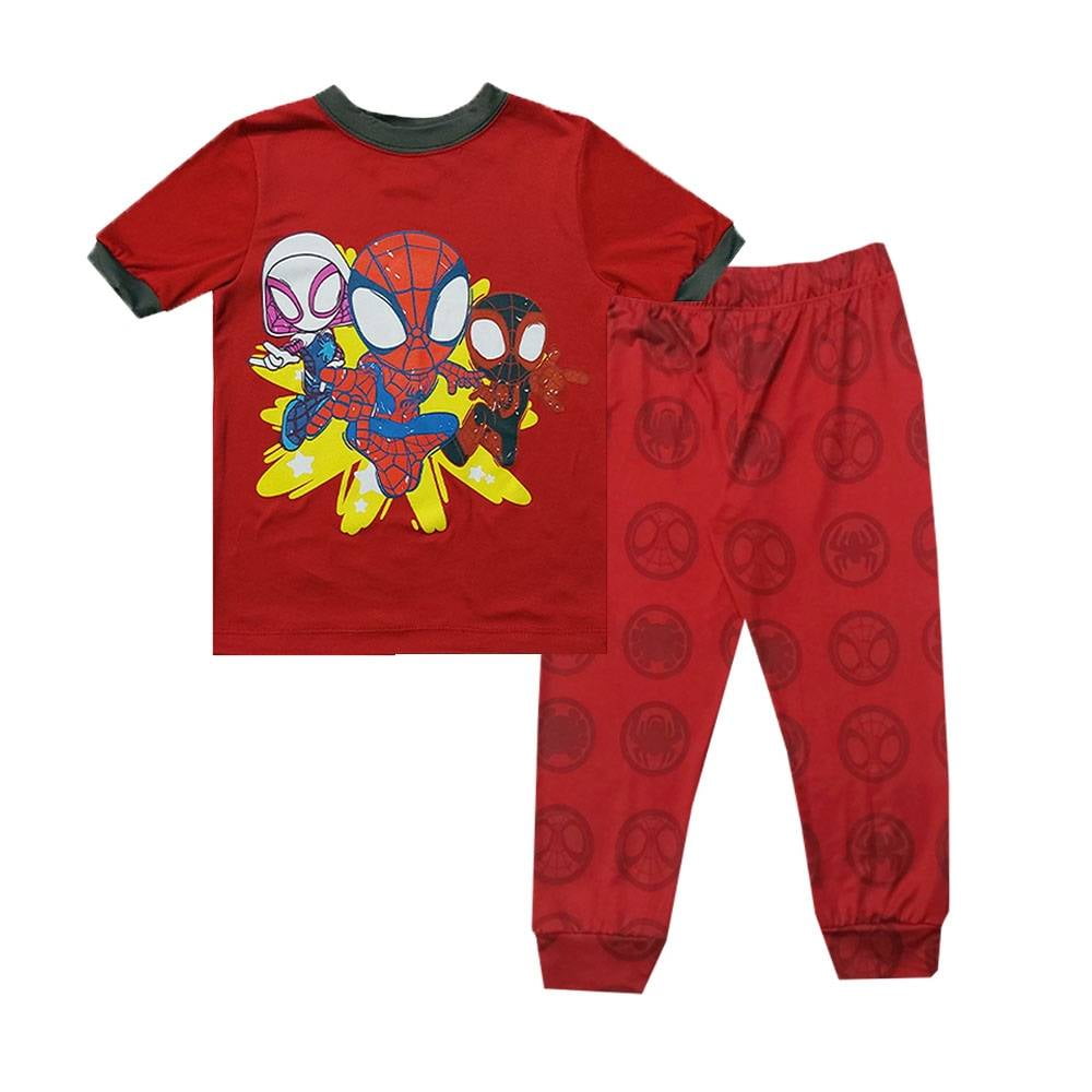  Disney Store - Pijama para niño, diseño de Spiderman, de lujo,  XXS 2 XXS 2T, Rojo : Ropa, Zapatos y Joyería
