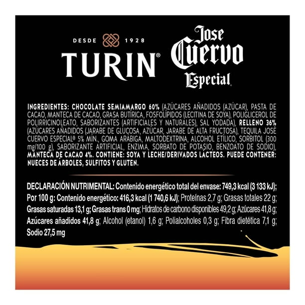 Turin Johnnie Walker Dark Chocolate 200 grs