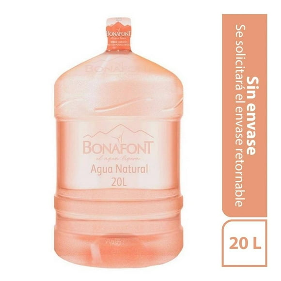 Agua Bonafont 20 l únicamente líquido