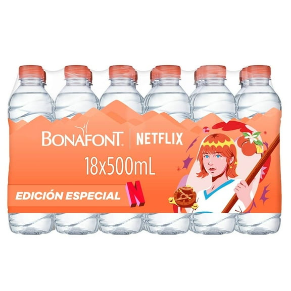 Agua Bonafont natural 18 botellas de 500 ml c/u