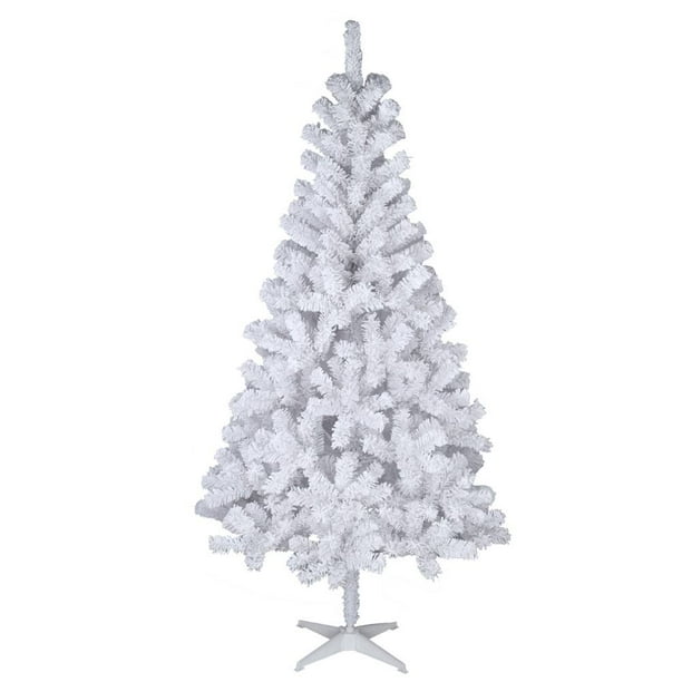 Árbol de navidad artificial efecto escarcha en bolsa de yute alt. 45