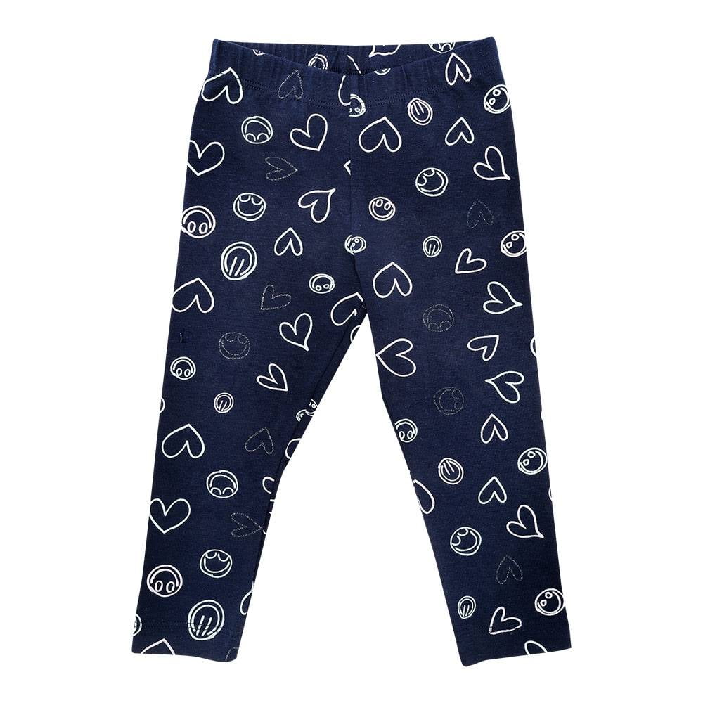 Legging George Ni a 2 Carita Feliz Azul Marino Walmart