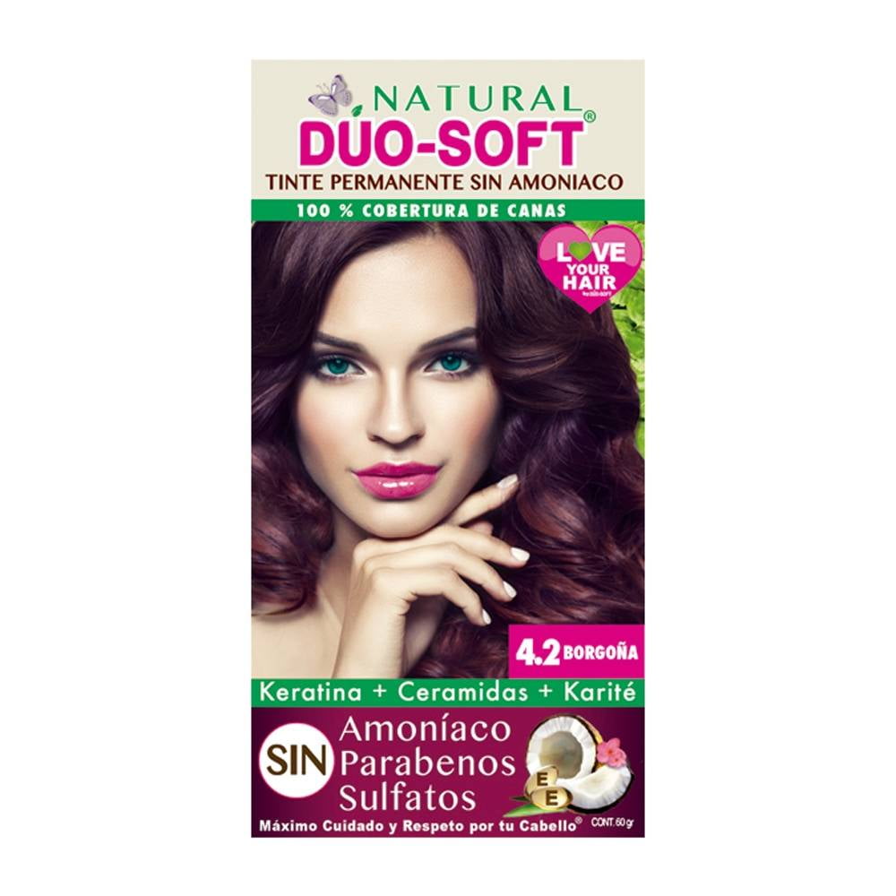 Tinte para cabello Natural Duo-Soft 4.2 borgoña | Walmart