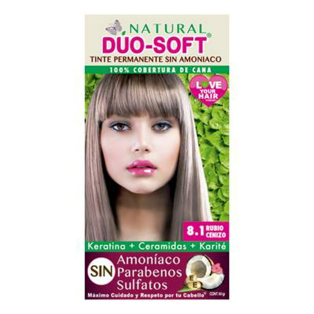 Tinte para cabello Natural Duo-Soft 8.1 rubio cenizo | Walmart