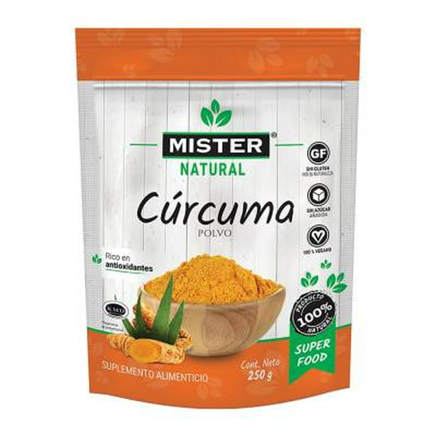 Suplemento alimenticio Mister Natural cúrcuma en polvo 250 g