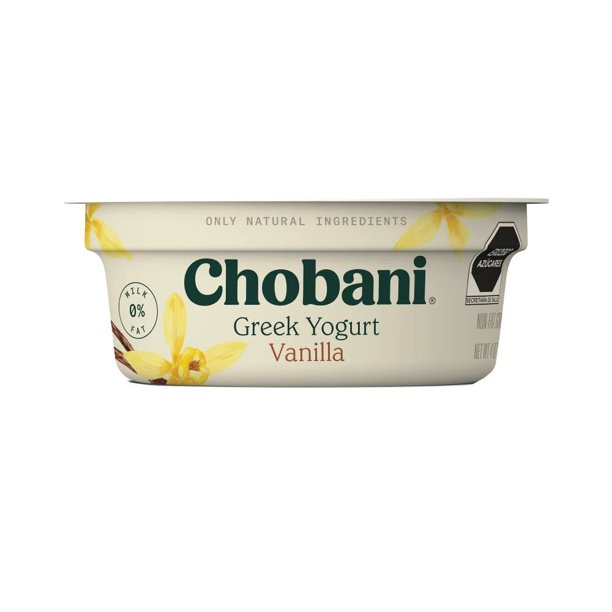 Yogurt griego Chobani Greek Blended sabor vainilla 113 g