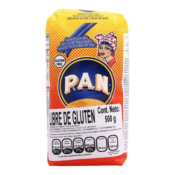 harina de maíz preparada pan libre de gluten 500 g