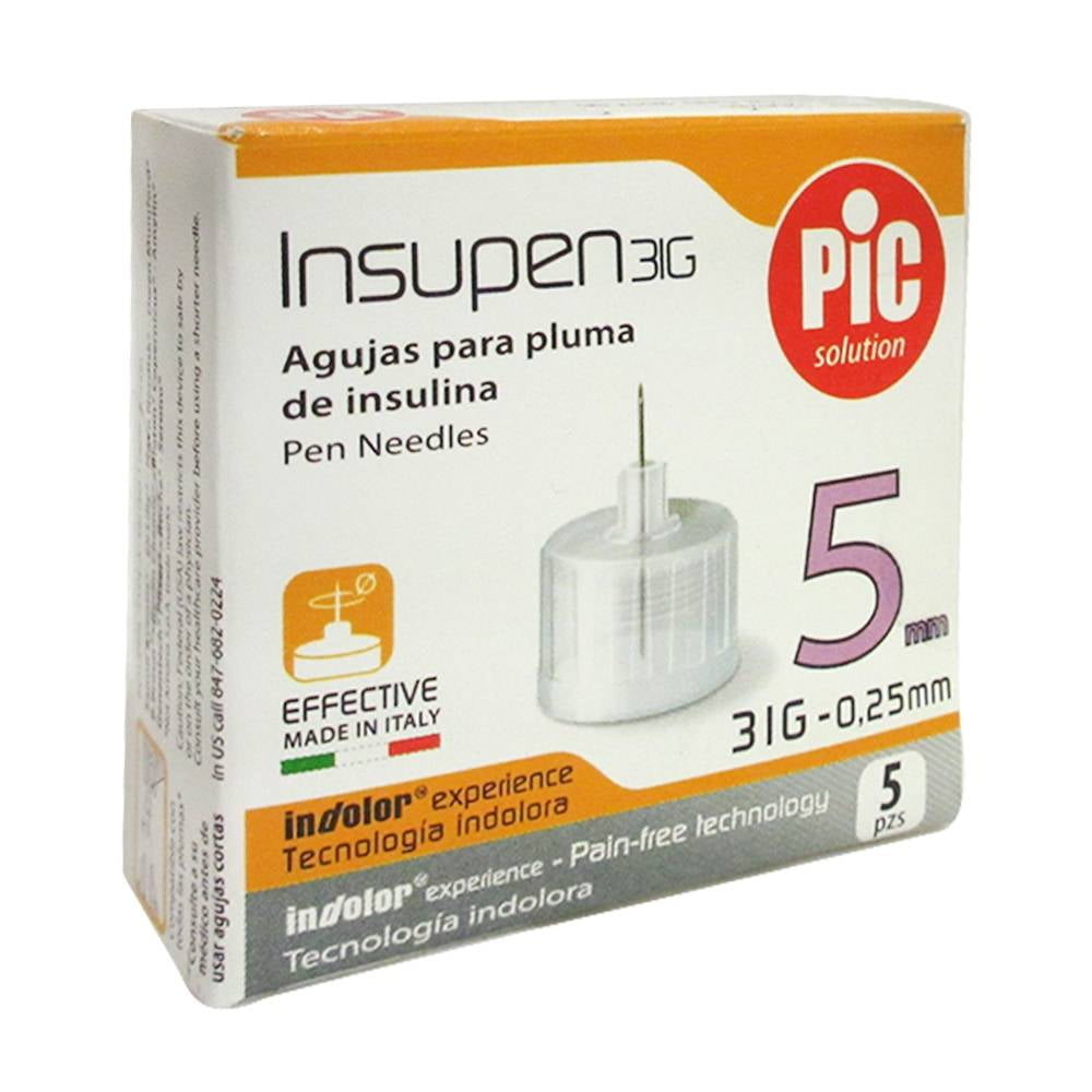 Farmacias del Ahorro, Agujas Para Pluma de Insulina 33 g x 4 mm 10 piezas