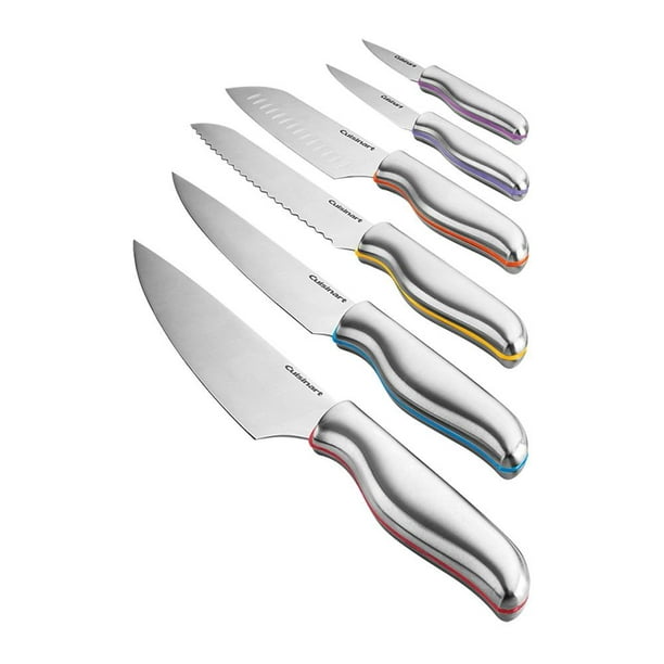 Set Cuchillos Acero Colores