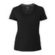 thumbnail image 1 of Playera Fruit Of The Loom para Mujer, Cuello V Manga Corta Negro Talla  M, 1 of 4