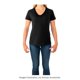 thumbnail image 4 of Playera Fruit Of The Loom para Mujer, Cuello V Manga Corta Negro Talla  M, 4 of 4