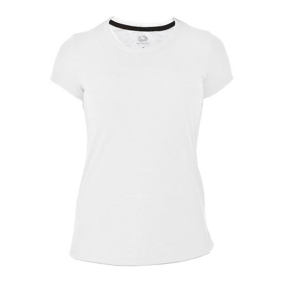 Playera Fruit Of The Loom para Mujer, Cuello Redondo Manga Corta Blanco Talla  CH