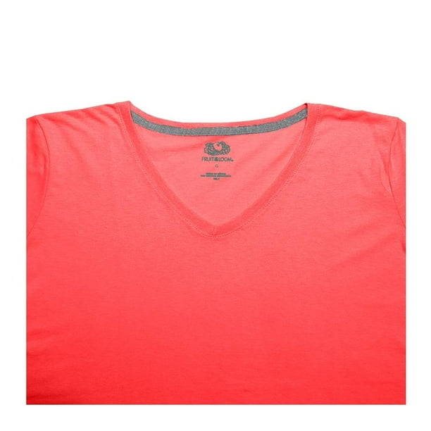 camiseta deportiva mujer, manga corta color coral jasped