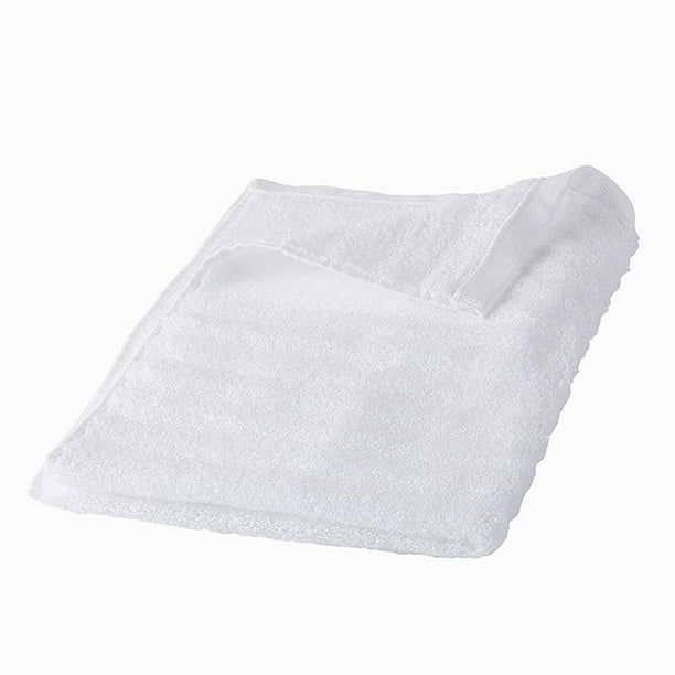 Paquete de 24 toallas de mano de 15 x 25 pulgadas, ligeras, blancas,  suaves, pequeñas, de algodón hilado en anillo, altamente absorbentes y de  secado